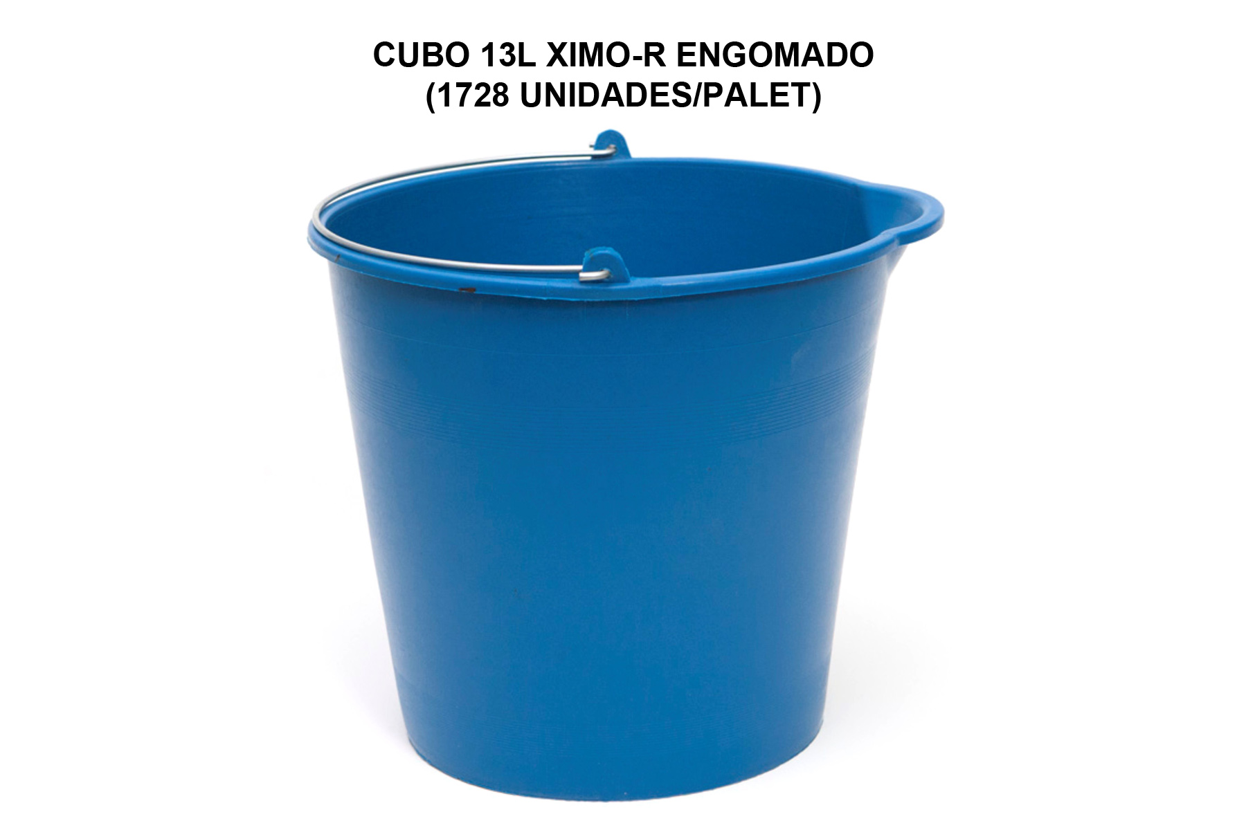 Seau alimentaire bleu 13L