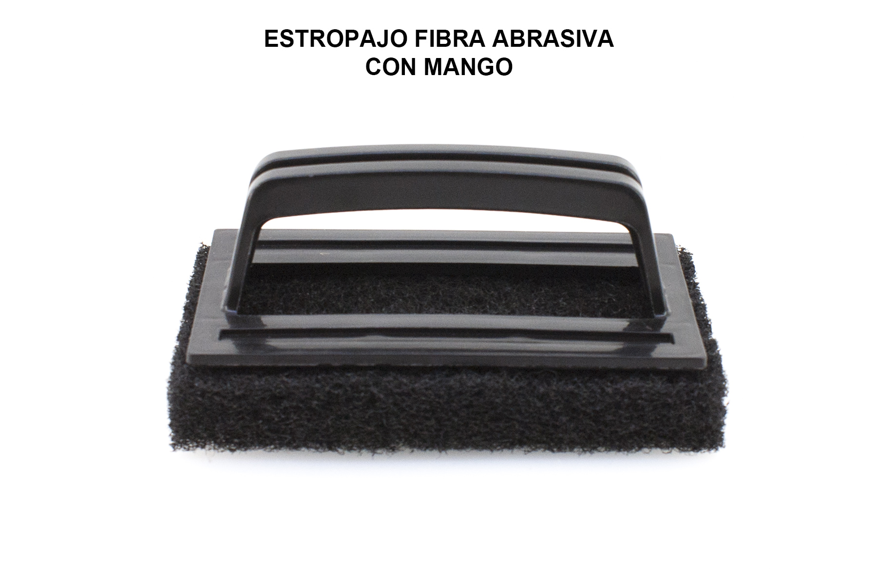ESTROPAJO FIBRA ABRASIVA CON MANGO – Productos para la limpieza
