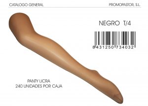 PANTY LICRA NEGRO T/4 .
