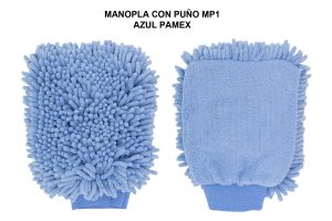 MANOPLA MICROFIBRA CON PUÑO MP1 AZUL PAMEX