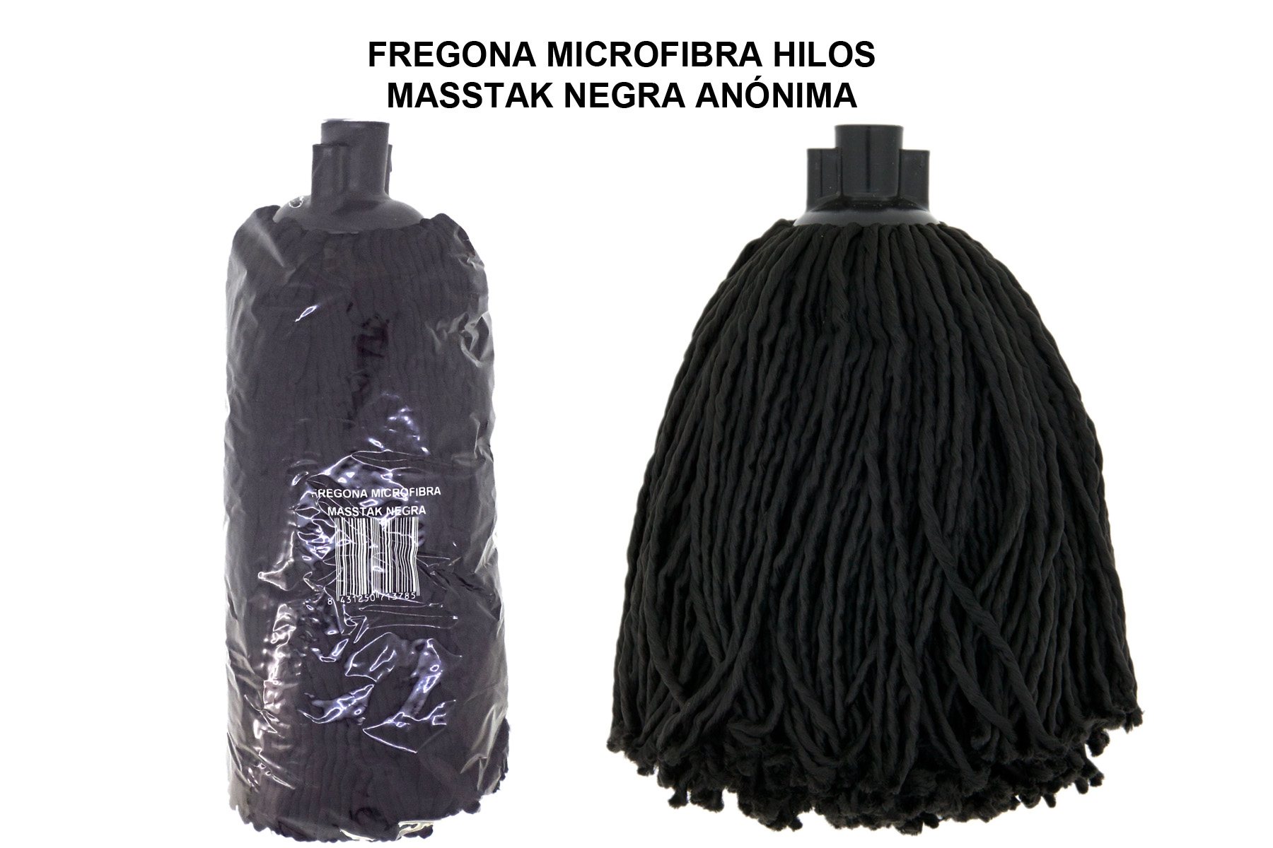 MICROFIBER MOP MASSTAK BLACK - NO BRAND