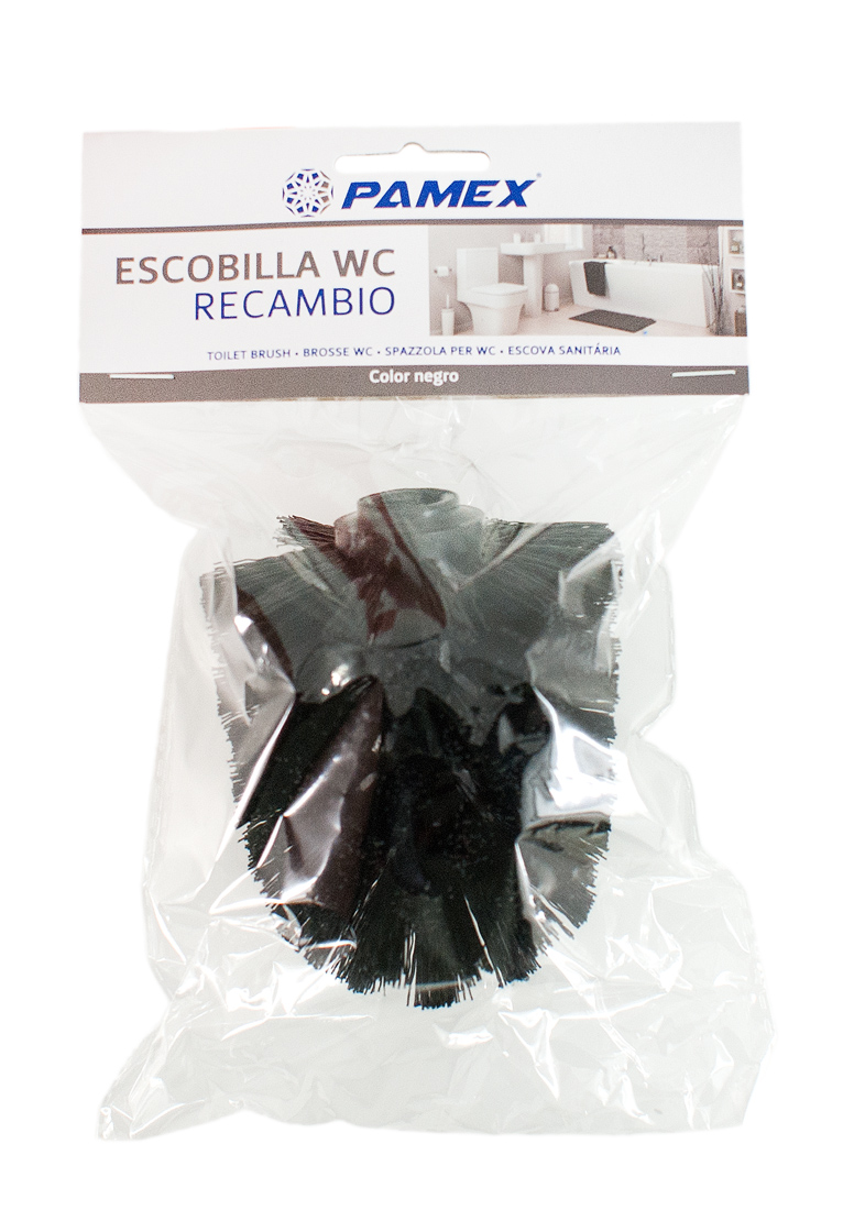 RECAMBIO ESCOBILLA WC ESCOBILLERO ACERO NEGRO – Productos para la limpieza  del hogar