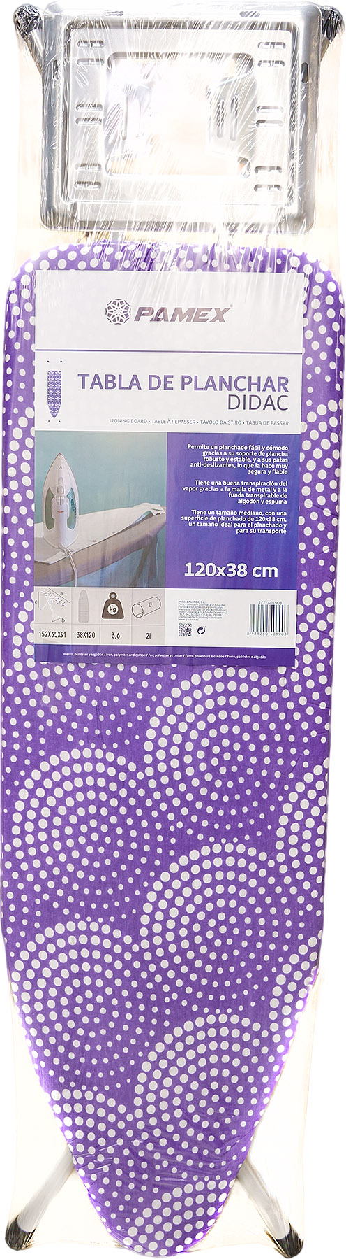 TABLA DE PLANCHAR DIDAC 120X38 CM – Productos para la limpieza del hogar